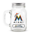 MIAMI MARLINS GLASS MASON JAR w/chocolate baseballs